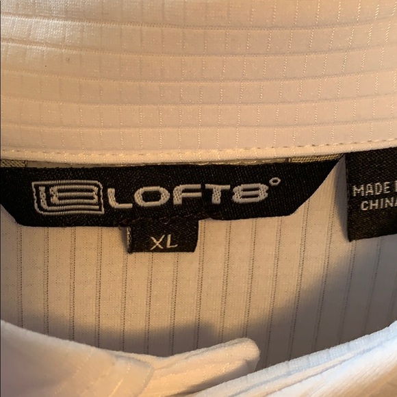 ** 3/$20 ** Loft8 white Golf Shirt. Size XL - Picture 3 of 4